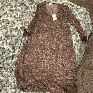 Cheetah brown and white dress size xs